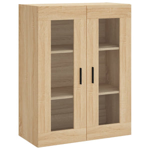 vidaXL Wall Mounted Cabinet Sonoma Oak 69.5x34x90 cm