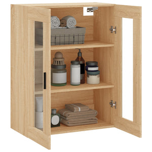 vidaXL Wall Mounted Cabinet Sonoma Oak 69.5x34x90 cm