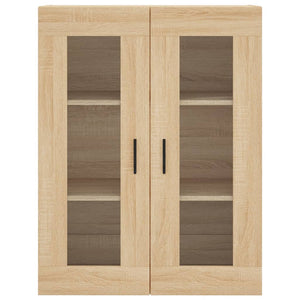 vidaXL Wall Mounted Cabinet Sonoma Oak 69.5x34x90 cm