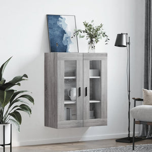 vidaXL Wall Mounted Cabinet Grey Sonoma 69.5x34x90 cm