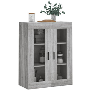 vidaXL Wall Mounted Cabinet Grey Sonoma 69.5x34x90 cm