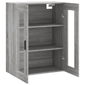 vidaXL Wall Mounted Cabinet Grey Sonoma 69.5x34x90 cm