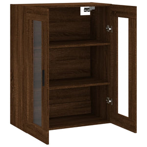 vidaXL Wall Mounted Cabinet Brown Oak 69.5x34x90 cm