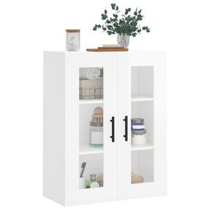 vidaXL Wall Mounted Cabinet High Gloss White 69.5x34x90 cm