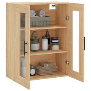 vidaXL Wall Mounted Cabinet Sonoma Oak 69.5x34x90 cm