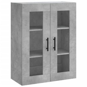 vidaXL Wall Mounted Cabinet Concrete Grey 69.5x34x90 cm