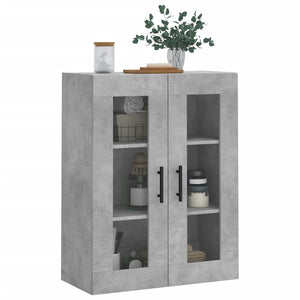 vidaXL Wall Mounted Cabinet Concrete Grey 69.5x34x90 cm