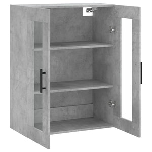 vidaXL Wall Mounted Cabinet Concrete Grey 69.5x34x90 cm