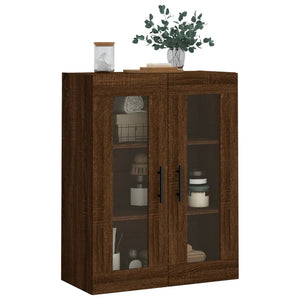 vidaXL Wall Mounted Cabinet Brown Oak 69.5x34x90 cm