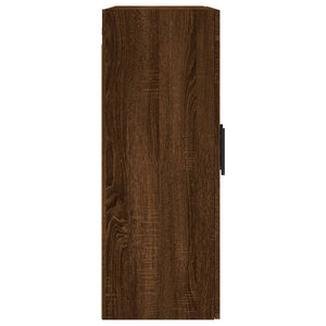 vidaXL Wall Mounted Cabinet Brown Oak 69.5x34x90 cm