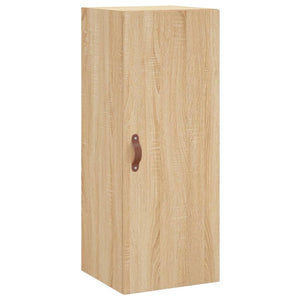 vidaXL Wall Mounted Cabinet Sonoma Oak 34.5x34x90 cm