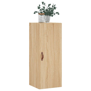 vidaXL Wall Mounted Cabinet Sonoma Oak 34.5x34x90 cm