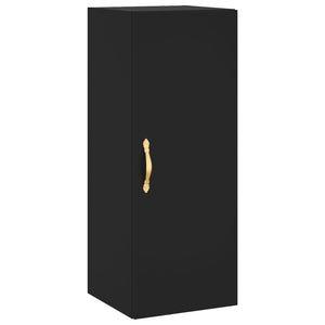 vidaXL Wall Mounted Cabinet Black 34.5x34x90 cm