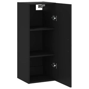 vidaXL Wall Mounted Cabinet Black 34.5x34x90 cm