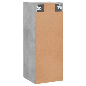 vidaXL Wall Mounted Cabinet Concrete Grey 34.5x34x90 cm