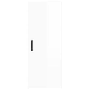 vidaXL Wall Mounted Cabinet High Gloss White 34.5x34x90 cm