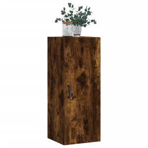 vidaXL Wall Mounted Cabinet Smoked Oak 34.5x34x90 cm