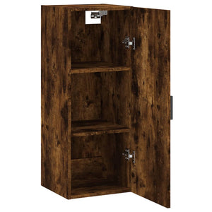 vidaXL Wall Mounted Cabinet Smoked Oak 34.5x34x90 cm