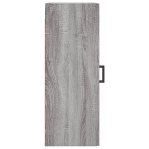 vidaXL Wall Mounted Cabinet Grey Sonoma 34.5x34x90 cm