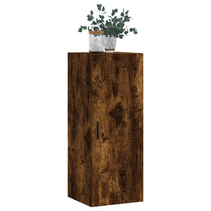 vidaXL Wall Mounted Cabinet Smoked Oak 34.5x34x90 cm