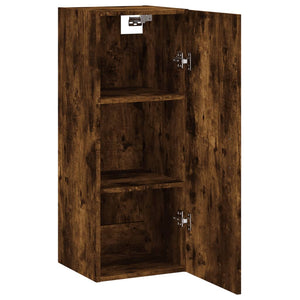 vidaXL Wall Mounted Cabinet Smoked Oak 34.5x34x90 cm