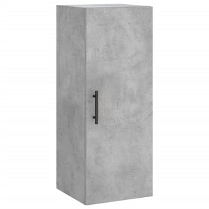 vidaXL Wall Mounted Cabinet Concrete Grey 34.5x34x90 cm