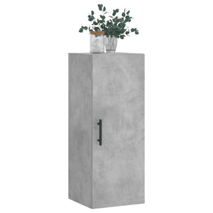 vidaXL Wall Mounted Cabinet Concrete Grey 34.5x34x90 cm