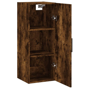 vidaXL Wall Mounted Cabinet Smoked Oak 34.5x34x90 cm