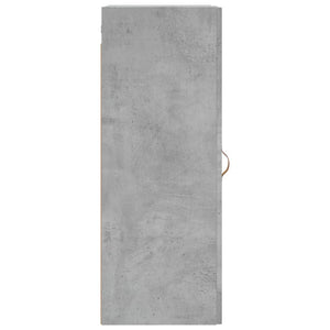 vidaXL Wall Mounted Cabinet Concrete Grey 34.5x34x90 cm