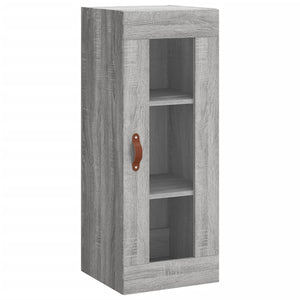 vidaXL Wall Mounted Cabinet Grey Sonoma 34.5x34x90 cm