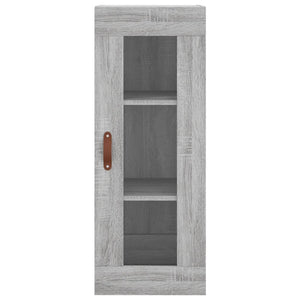 vidaXL Wall Mounted Cabinet Grey Sonoma 34.5x34x90 cm