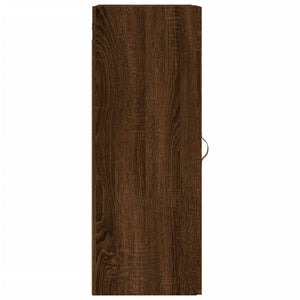 vidaXL Wall Mounted Cabinet Brown Oak 34.5x34x90 cm