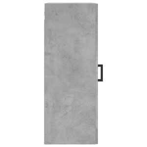 vidaXL Wall Mounted Cabinet Concrete Grey 34.5x34x90 cm