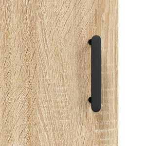 vidaXL Wall Mounted Cabinet Sonoma Oak 34.5x34x90 cm