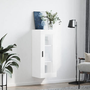 vidaXL Wall Mounted Cabinet White 34.5x34x90 cm