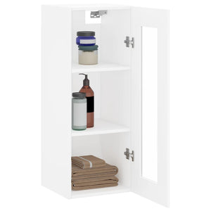 vidaXL Wall Mounted Cabinet White 34.5x34x90 cm