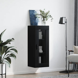 vidaXL Wall Mounted Cabinet Black 34.5x34x90 cm