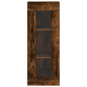 vidaXL Wall Mounted Cabinet Smoked Oak 34.5x34x90 cm