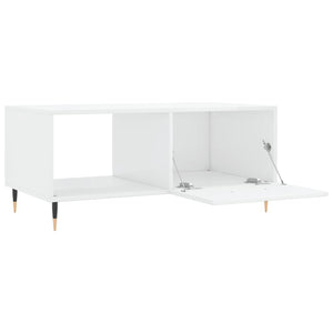 vidaXL Coffee Table High Gloss White 90x50x40 cm Engineered Wood