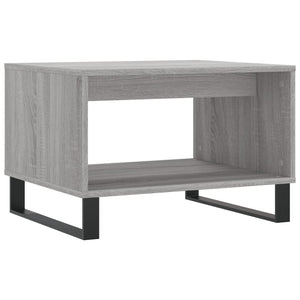 vidaXL Coffee Table Grey Sonoma 60x50x40 cm Engineered Wood