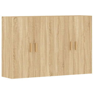 vidaXL Wall Mounted Cabinets 2 pcs Sonoma Oak Engineered Wood