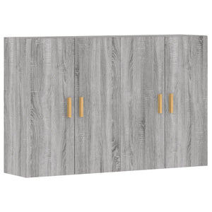 vidaXL Wall Mounted Cabinets 2 pcs Grey Sonoma Engineered Wood