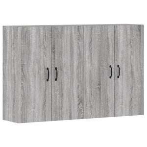 vidaXL Wall Mounted Cabinets 2 pcs Grey Sonoma Engineered Wood