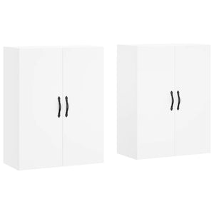 vidaXL Wall Mounted Cabinets 2 pcs White Engineered Wood