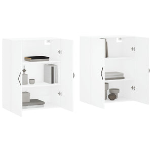 vidaXL Wall Mounted Cabinets 2 pcs White Engineered Wood