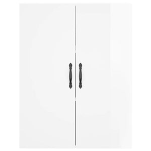 vidaXL Wall Mounted Cabinets 2 pcs High Gloss White Engineered Wood