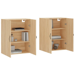 vidaXL Wall Mounted Cabinets 2 pcs Sonoma Oak Engineered Wood