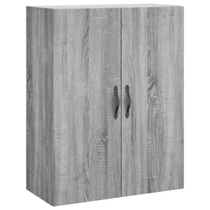 vidaXL Wall Mounted Cabinets 2 pcs Grey Sonoma Engineered Wood