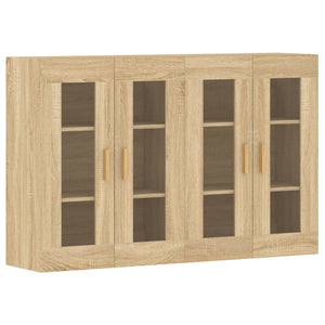 vidaXL Wall Mounted Cabinets 2 pcs Sonoma Oak Engineered Wood