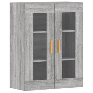 vidaXL Wall Mounted Cabinets 2 pcs Grey Sonoma Engineered Wood